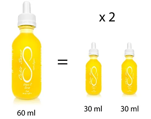 100% Organic Vitamin C Serum Face Oil – Premium 2 oz. by Cutis Sanus – Natural Advanced Skin Care Anti Aging Serum, For Dark Spots, Wrinkles & Fine Lines, Oily Skin & Acne Treatment, Collagen Boost