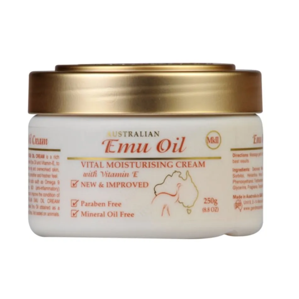 AUSTRALIAN CREAMS MKII Vital Emu Oil Moisturising Cream 250g