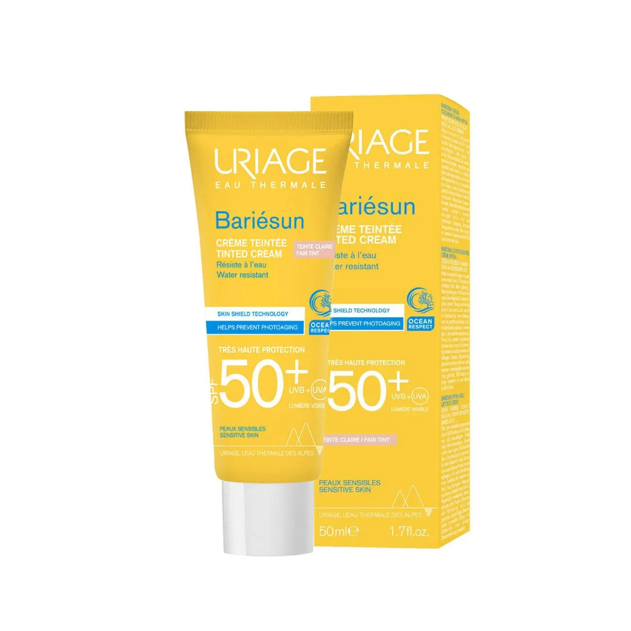 Bariésun Tinted Cream Very High Protection SPF50  Anti-Shine Texture Ultra-Dry Finish - Sensitive Skin