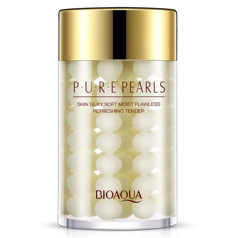 BIOAQUA Pure Silk Pearl Essence Face Cream Hyaluronic Acid Moisturizing Refreshing Flawless Hydro-Lipid Balance Rejuvenation 120g