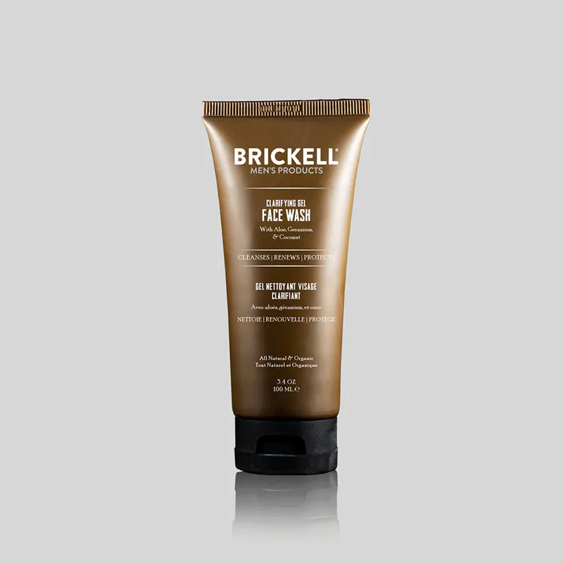 Brickell Men's Products - Clarifying Gel Face Wash, 100ml