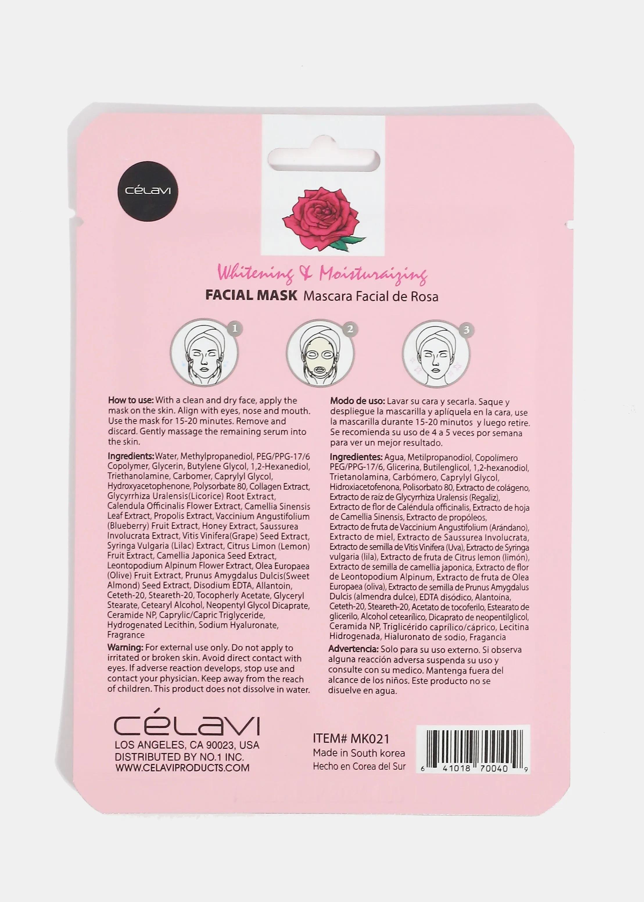 CEV Rose Water Sheet Mask