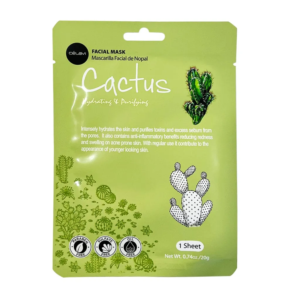 Essence Facial Sheet Mask Moisturizing Skin Care - Cactus (24 units)