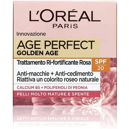 Face cream Age Perfect Golden Age with anti-aging effect SPF 20, 50 ml, L'Oreal