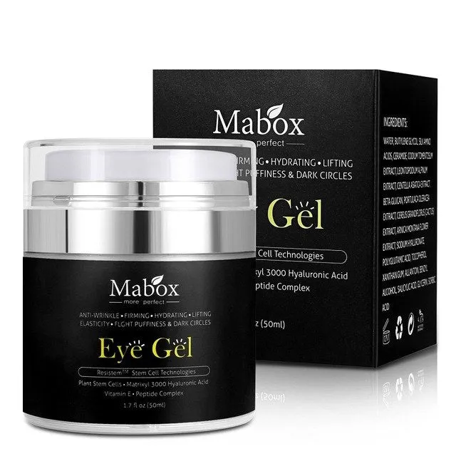 Mabox Eye Gel for Dark Circles Puffiness  Wrinkles and Bags Fine Lines Effective Anti-Aging Eye Gel for Under and Around Eye