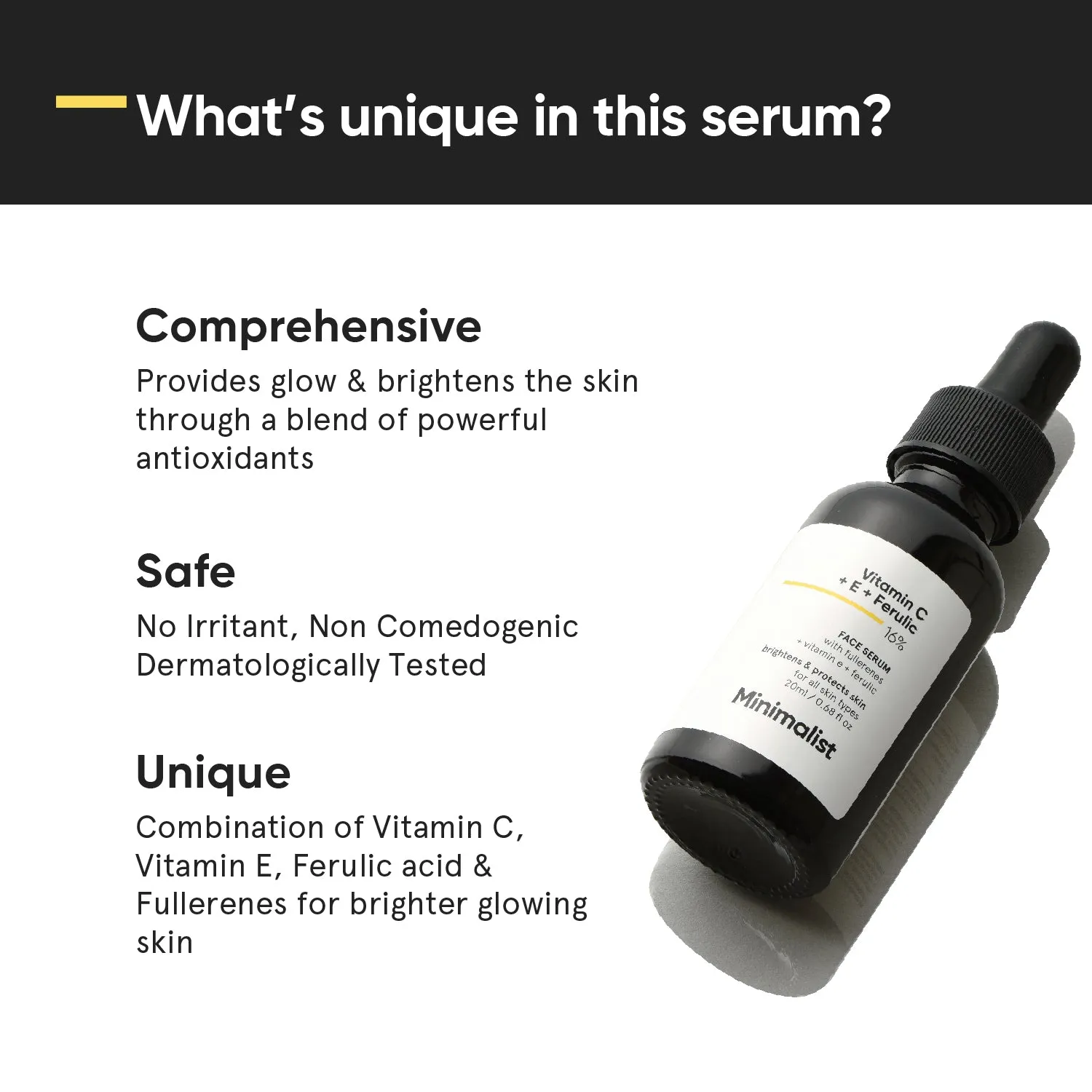 Minimalist Vitamin C   E   Ferulic 16% Face Serum