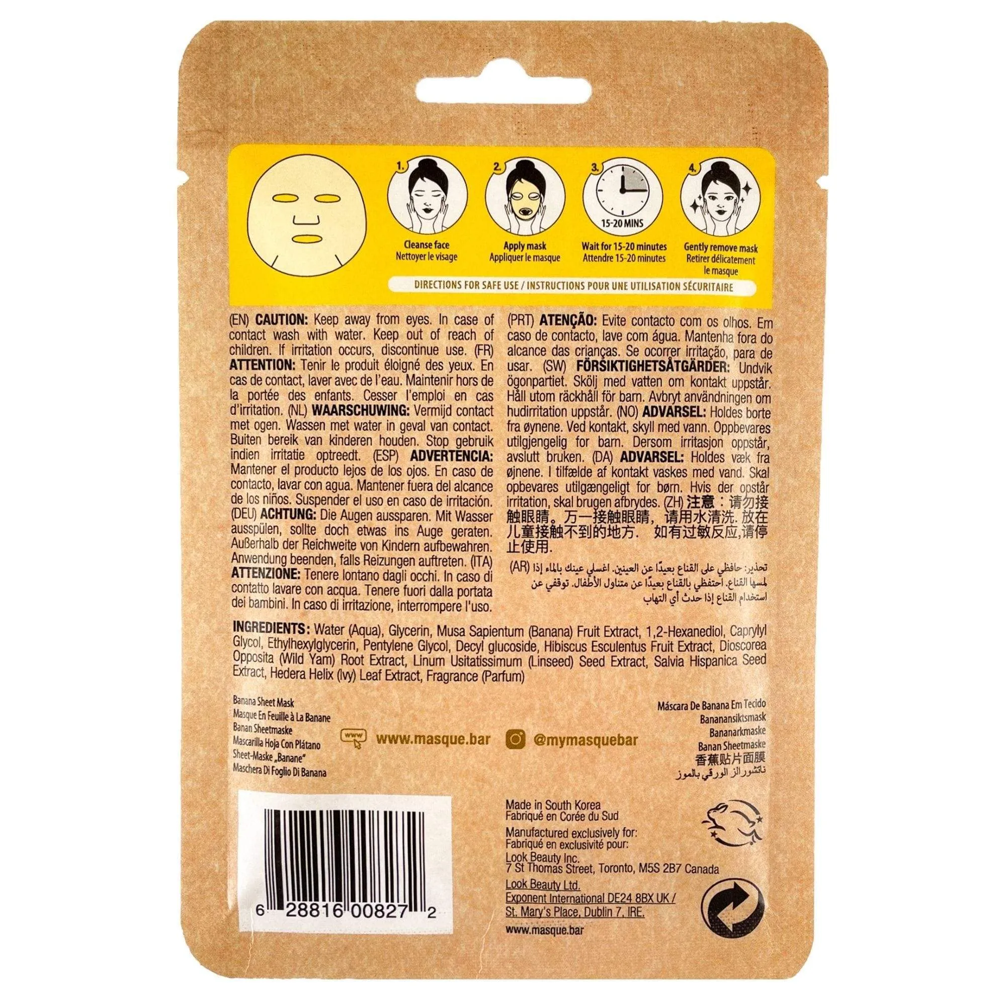 Naturals Banana Sheet Mask