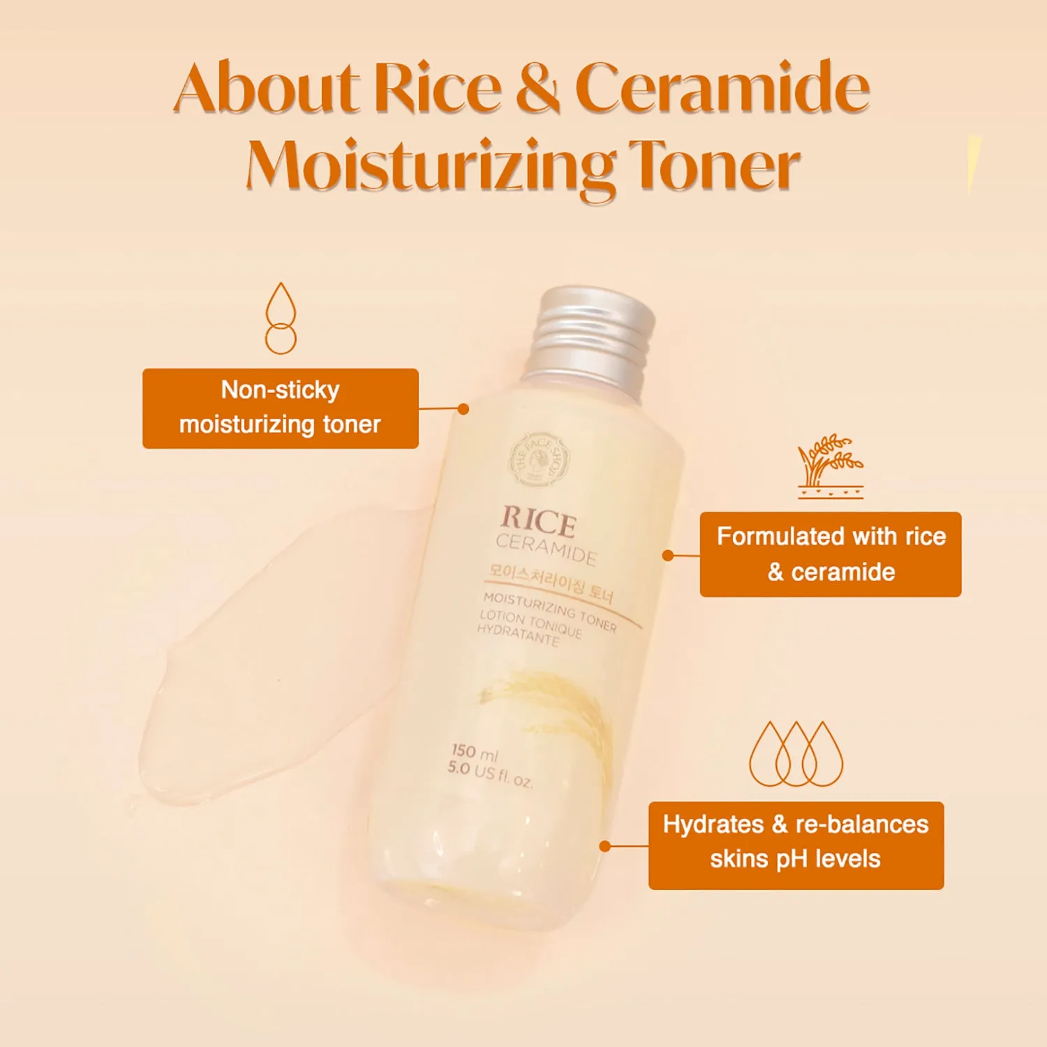 Rice & Ceramide Moisturizing Toner 150ml