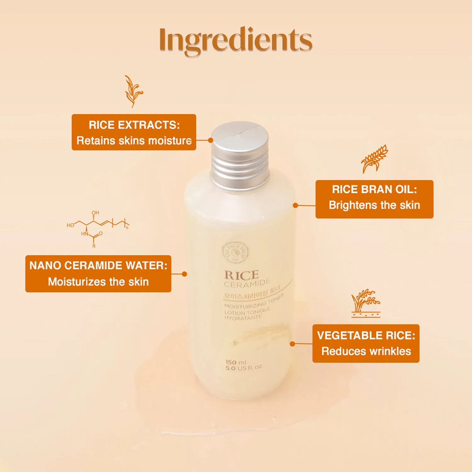 Rice & Ceramide Moisturizing Toner 150ml