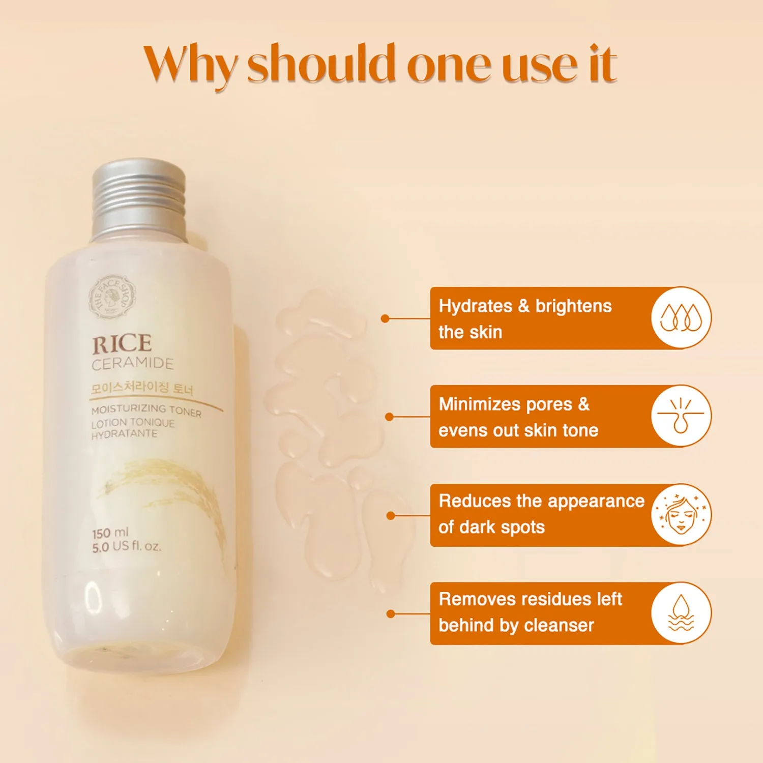 Rice & Ceramide Moisturizing Toner 150ml